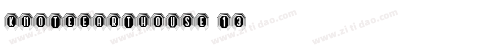 Knoteearthouse 13字体转换